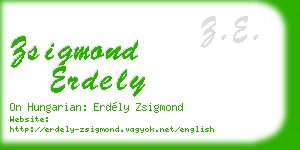 zsigmond erdely business card
